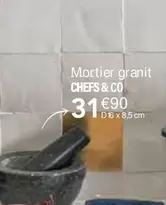 Chefs & Co - Mortier Granit offre à 31,9€ sur Ambiance & Styles