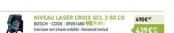 Niveau Laser Croix Gcl 2-50 Cg offre à 439€ sur Loxam