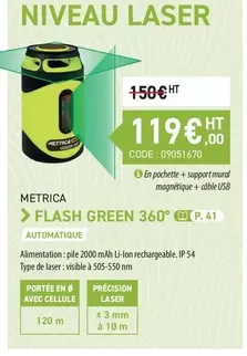 Flash - Niveau Laser offre à 119€ sur Loxam