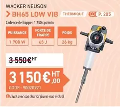 Wäcker Neuson >bh65 Low Vib offre à 3150€ sur Loxam