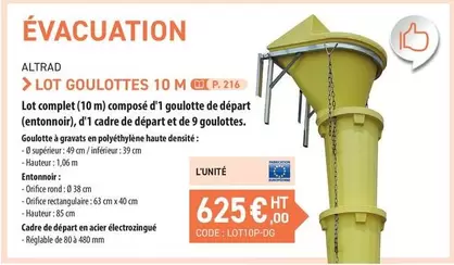 Complet - Lot Goulottes 10 M offre à 625€ sur Loxam