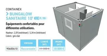 Containex - Sanitaire offre sur Loxam