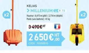 Kejis Millenium offre à 2650€ sur Loxam