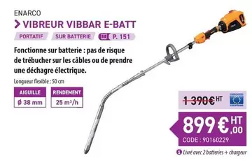 Enarco - Vibraur E-batt offre à 899€ sur Loxam