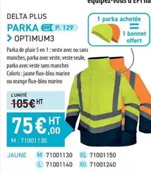 Orange - Delta Plus Parka offre à 75€ sur Loxam