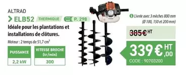 Altra - Elb52 offre à 339€ sur Loxam