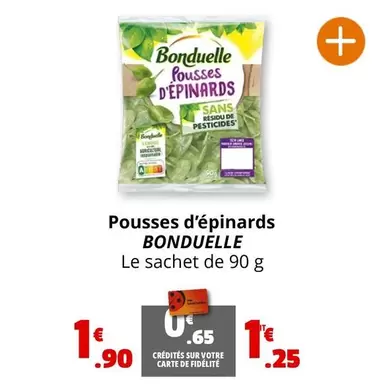 Bonduelle - Pousses D'épinards offre à 1,9€ sur Coccimarket