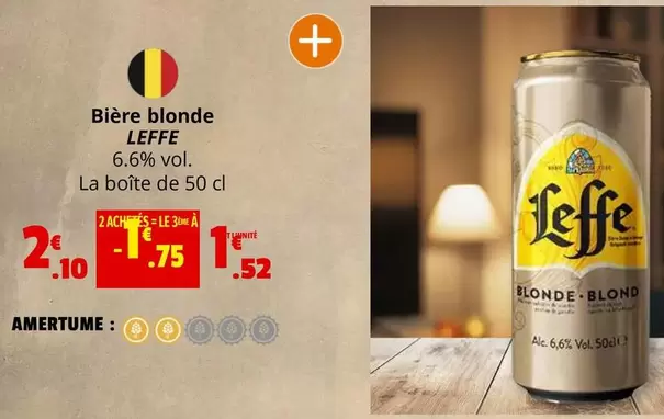 Leffe - Bière Blonde offre à 2,1€ sur Coccimarket