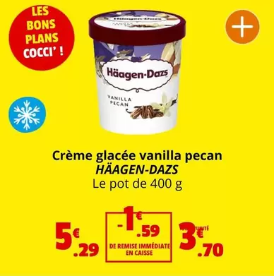 Haagen Dazs - Crème Glacée Vanilla Pecan offre à 5,29€ sur Coccinelle Express