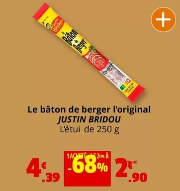 Justin Bridou - Le Bâton De Berger L'original offre à 4,39€ sur Coccinelle Express