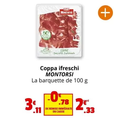 Montorsi - Coppa Ifreschi offre à 2,33€ sur Coccinelle Express