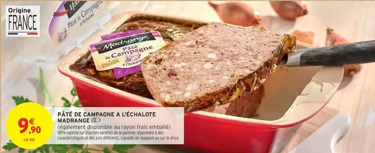 madrange - Pate De Campagne A L'échalote