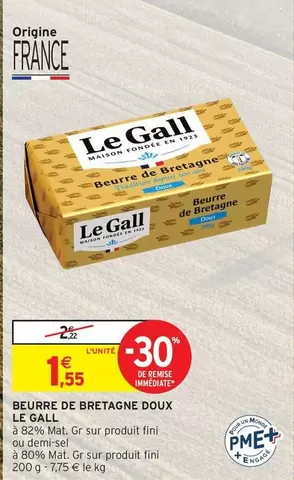 Le Gall - Beurre De Bretagne Doux