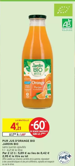 Jardin Bio - Pur Jus D'orange Bio