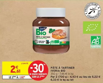 Ivoria Bio - Pâte À Tartiner