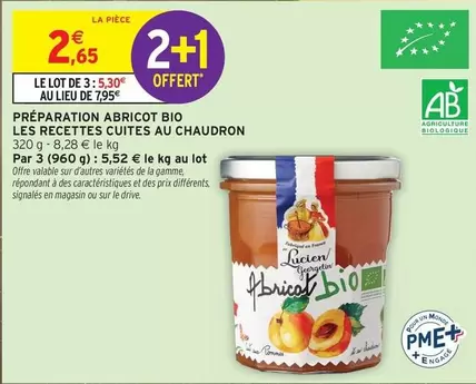 Préparation Abricot Bio - Recettes Cuites Au Chaudron