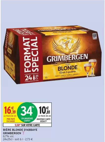 Grimbergen - Bière Blonde D'abbaye