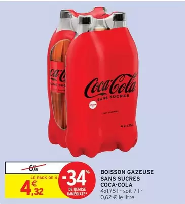 Coca cola - Boisson Gazeuse Sans Sucres