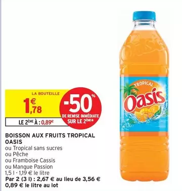 Oasis - Boisson Aux Fruits Tropical