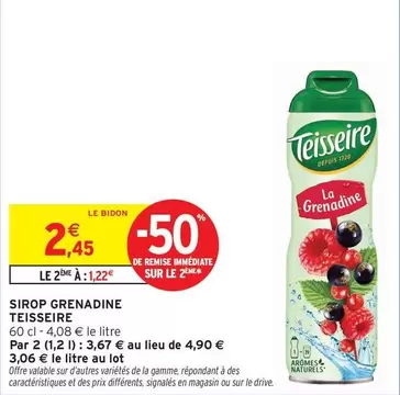 Teisseire - Sirop Grenadine