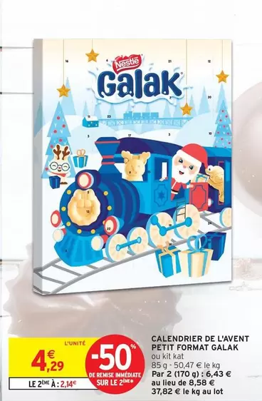 Avent - Calendrier De L'avent Petit Format Galak