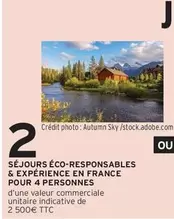 Séjours Eco-Responsables en France pour 4 Personnes - Offrez une expérience unique et respectueuse de l'environnement