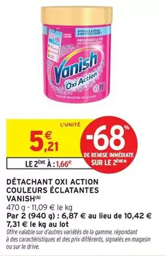 Vanish Oxi Action: Détachant pour Couleurs Éclatantes - Promo spéciale pour un linge éclatant!