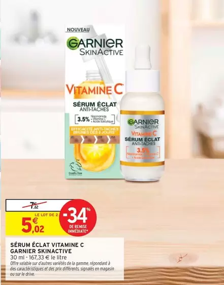 Garnier - Sérum Éclat Vitamine C Skinactive