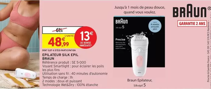 Braun - Épilateur Silk Épil