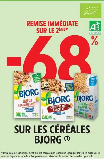 Bjorg - Sur Les Céréales offre sur Intermarché Hyper