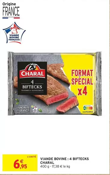 Charal - Viande Bovine: 4 Biftecks