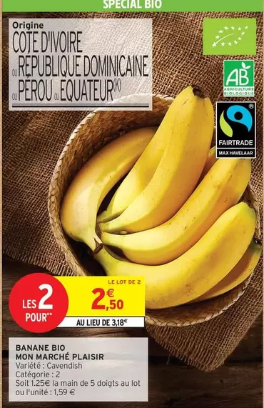 Banane Bio Mon Marche Plaisir