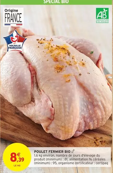 Poulet Fermier Bio