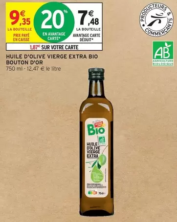 Bouton D'or - Huile D'olive Vierge Extra Bio