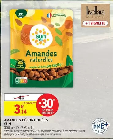 Sun - Amandes Décortiquées