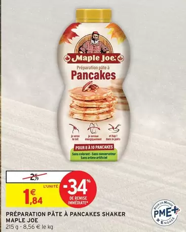 Maple Joe - Préparation Pâte À Pancakes Shaker