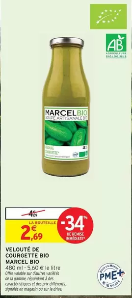 marcel bio - veloute de courgette bio