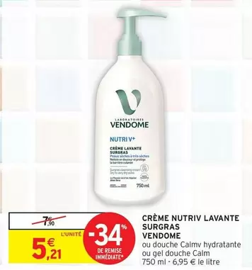 Vendome - Crème Nutriv Lavante Surgras