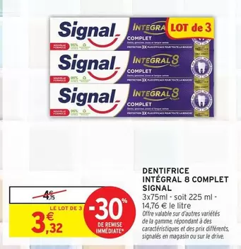 Signal - Dentifrice Intégral 8 Complet