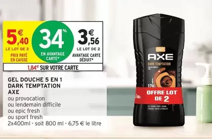 Axe - Gel Douche 5 En 1 Dark Temptation