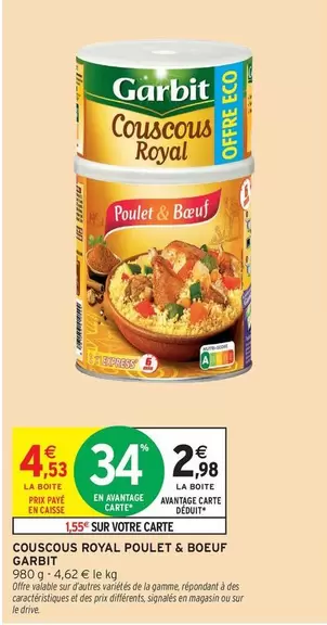 Garbit - Couscous Royal Poulet & Boeuf