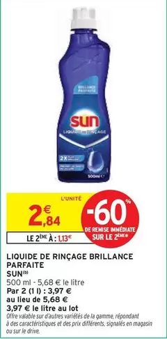 Sun - Liquide De Rinçage Brillance Parfaite