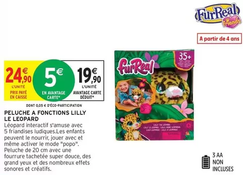 Le Lopard - Peluche A Fonctions Lilly