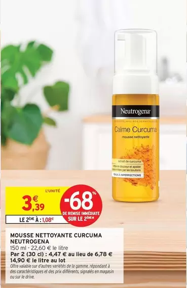 Neutrogena - Mousse Nettoyante Curcuma