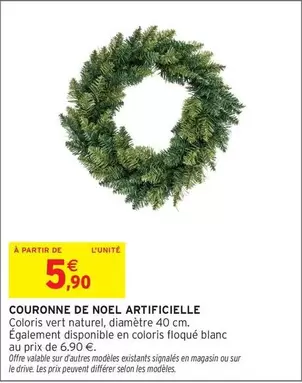 Noel - Couronne De  Artificielle