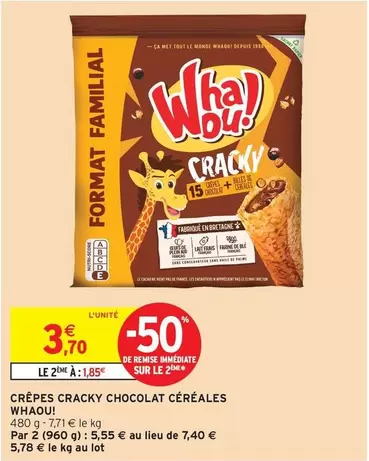 Whaou! - Crêpes Cracky Chocolat Céréales