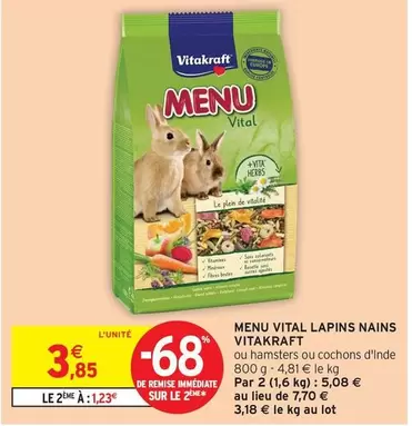 Vitakraft - Menu Vital Lapins Nains