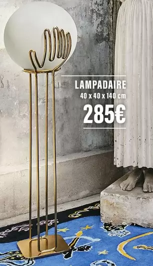 Lampadaire offre sur Monoprix