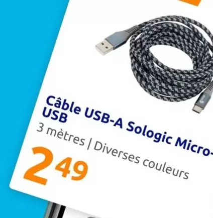 Câble Usb-a Sologic Micro