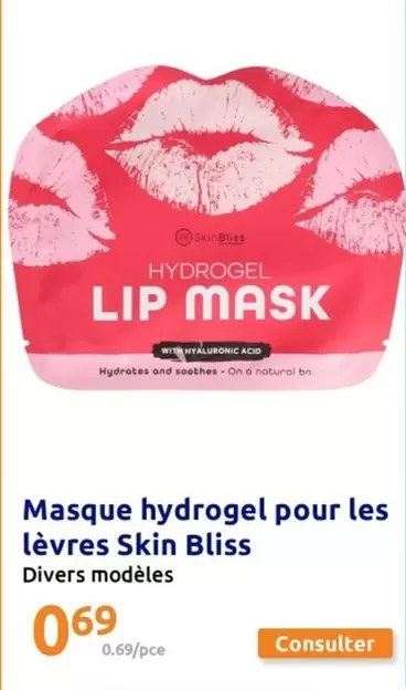 Skin Bliss - Masque Hydrogel Pour Les Lèvres